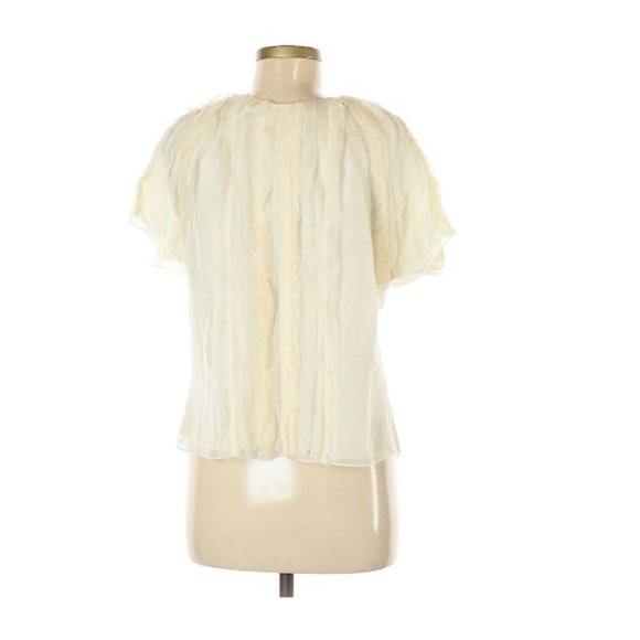 Vanessa Bruno Short Sleeve Silk Top - Picture 2 of 2